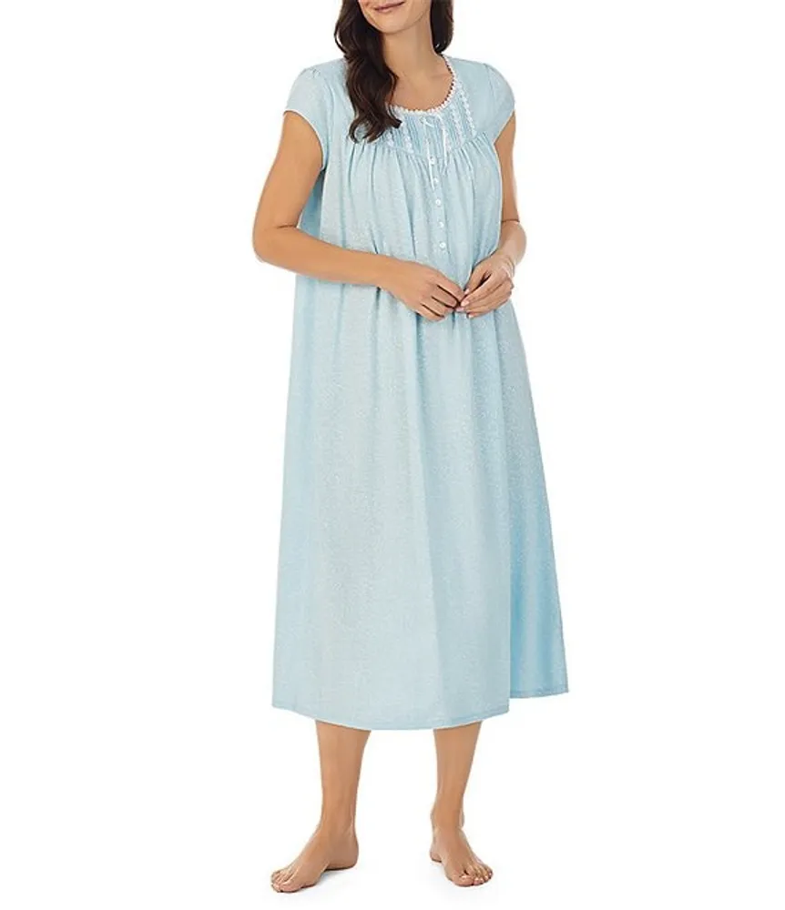 Soft Cotton Long Sleeve Nightgown