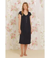 Eileen West Solid Modal Jersey Sweetheart Neck Waltz Nightgown