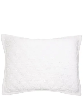 ELISABETH YORK Emory Collection Channel Stitch Diamond Pattern Sham