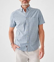 Faherty Playa Performance Stretch Short Sleeve Woven Shirt