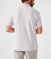 Faherty Stripe Movement Performance Short-Sleeve Polo Shirt