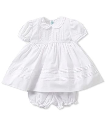 Feltman Brothers Baby Girls 3-9 Months Pintuck and Lace Dress