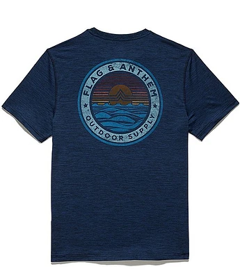 Flag and Anthem Heritage Short Sleeve Logo Sunset T-Shirt