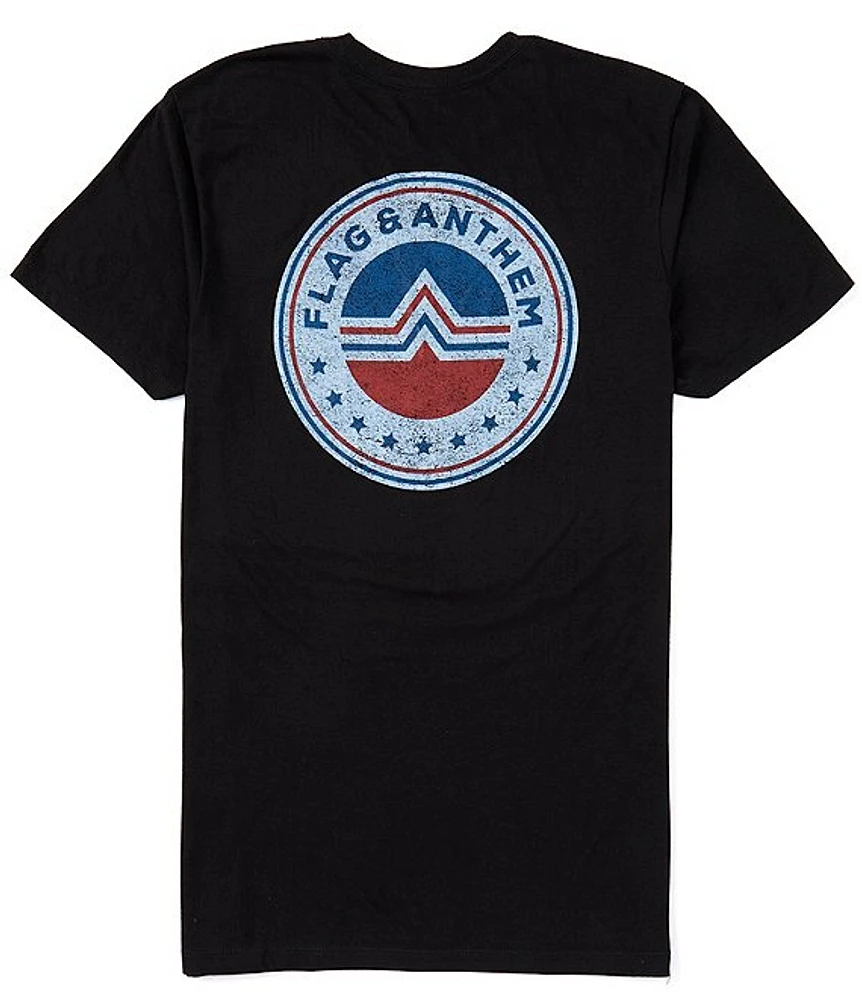 Flag and Anthem Short Sleeve Icon-Logo T-Shirt