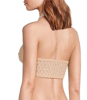 Free People Adella Crochet Lace Halter Bralette