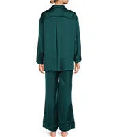 Free People Dreamy Days Solid Lightweight Satin Oversized Pajama Set