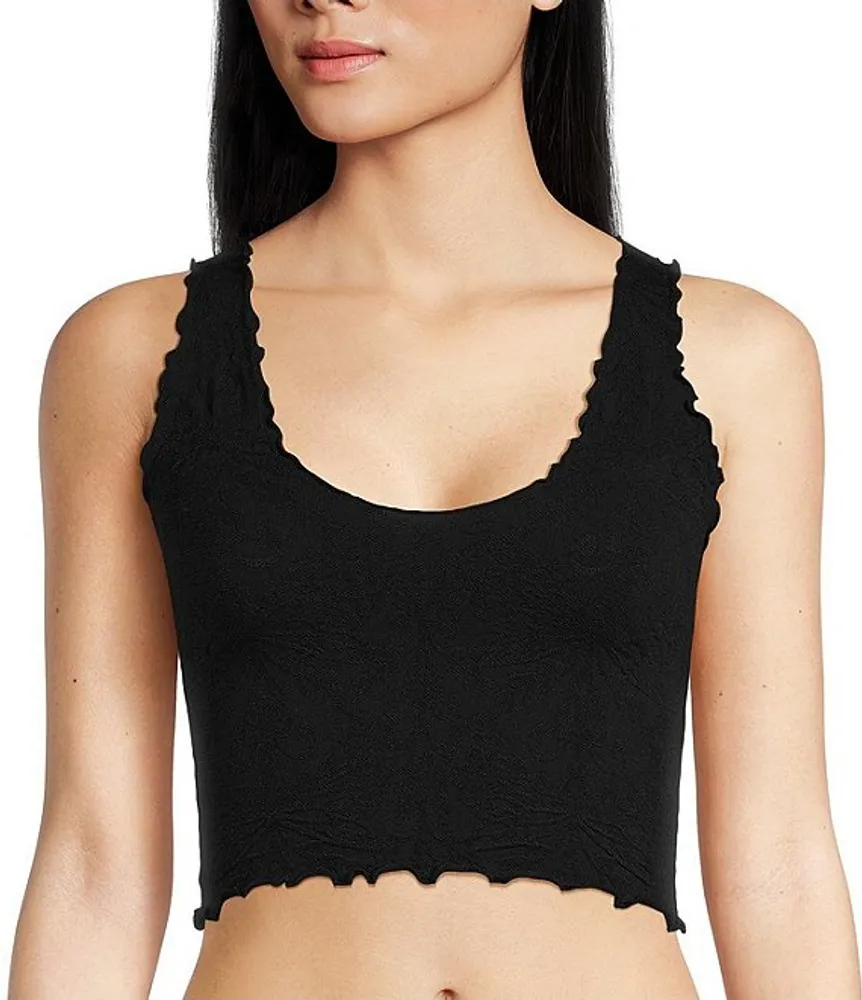 New Free People Intimately Seamless Scoop Black Camisole Tank Top Size XS/S
