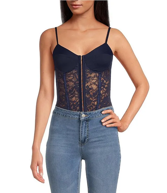 Free People Let Duo Corset Plunge Bralette
