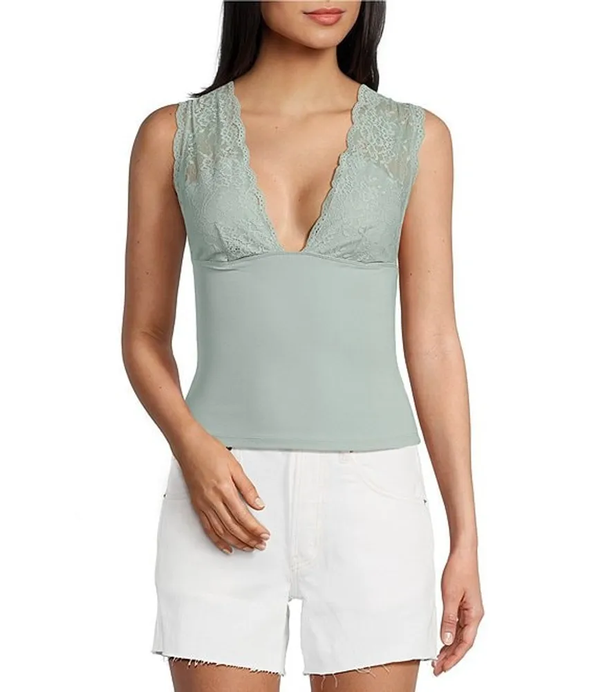 V-Neck Cropped Cami