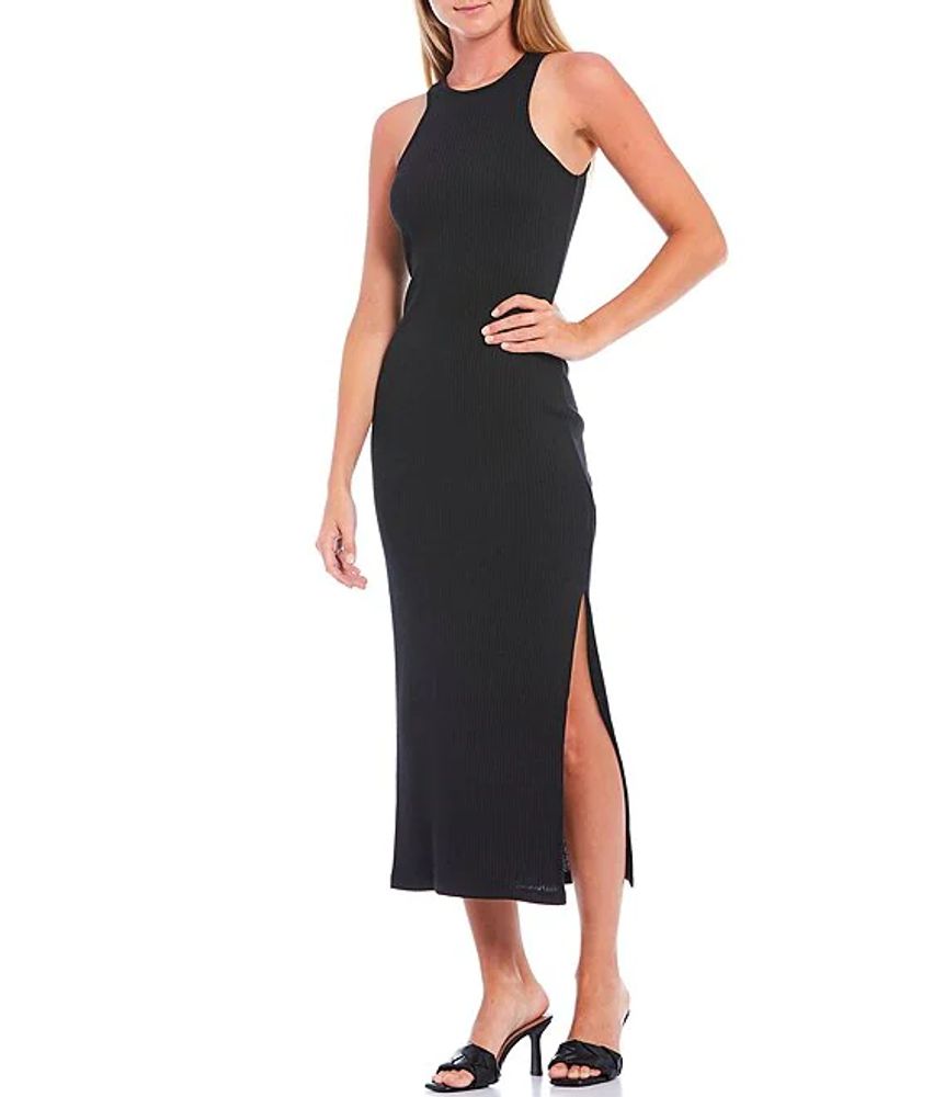 French Connection Tommy Ribbed Jersey Midi Dress | The Shops at Willow Bend