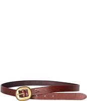 Frye 0.78#double; Center Bar Leather Belt