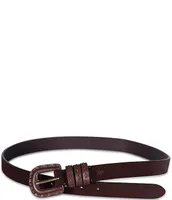 Frye 0.9#double; Suede Leather Stitching Detail Belt