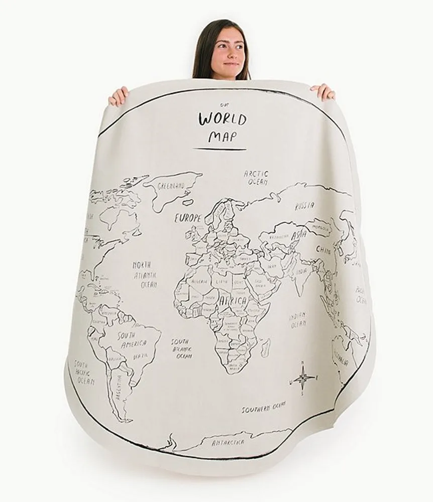 Gathre World Map Midi Circle Play Mat