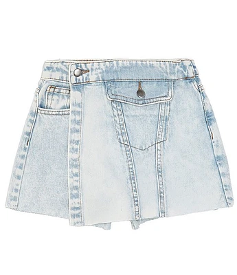 GB Big Girls 7-16 Asymmetrical Denim Mini Skort