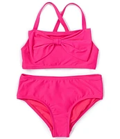 GB Big Girls 7-16 Bow Detail Bralette Two-Piece Swimsuit