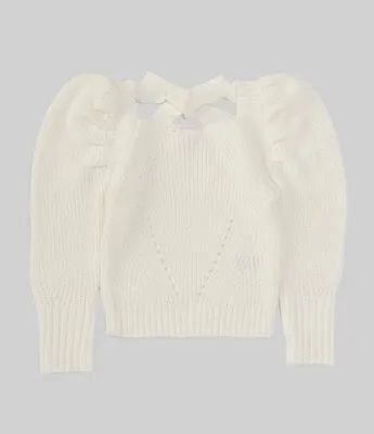 GB Little Girls 2T-6X Puff Sleeve Sweater