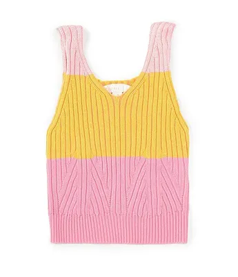 GB Little Girls 2T-6X Sleeveless Stripe Sweater Tank