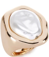 Gemma Layne Pearl Statement Ring