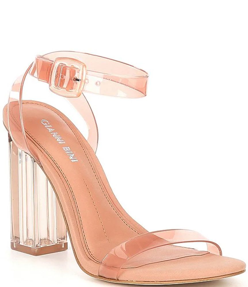 Gianni Bini Liyra Clear Block Heel Sandals | The Shops at Willow Bend