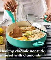 GreenPan Rio Ceramic Non-Stick 5-qt. Covered Saute Pan with Helper Handle