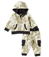 Guess Baby Boys 3-24 Months Long Sleeve Camouflage-Printed Hooded Jacket & Matching Jogger Pants Set