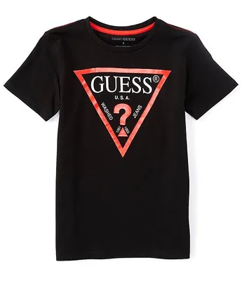 Guess Big Boys 8-18 Short Sleeve Triangle Graphic T-Shirt