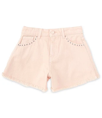 Guess Big Girls 7-16 Rigid Bull Denim Embellished Pocket Shorts