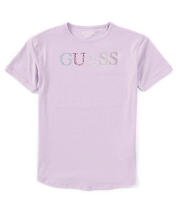 Guess Big Girls 7-16 Short Cuff Sleeve Graphic T-Shirt