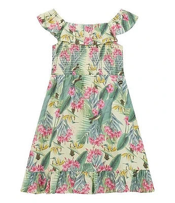 Guess Big Girls 7-16 Sleeveless Floral Poplin Dress