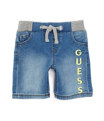 Guess Little Boys 2T-7 Pull On Stretch Denim Shorts