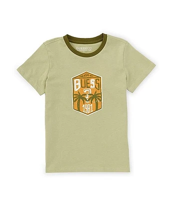 Guess Little Boys 2T-7 Short Sleeve Palm Graphic T-Shirt