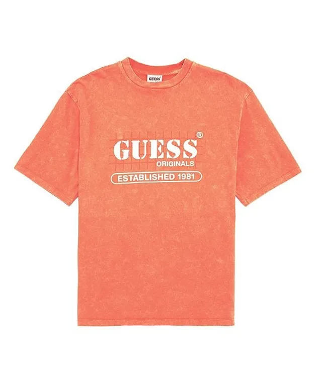 Guess Short-Sleeve Original Brandt Striped T-Shirt