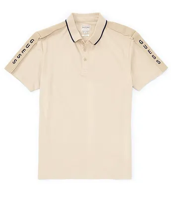 Guess Short Sleeve Pique Tape Polo
