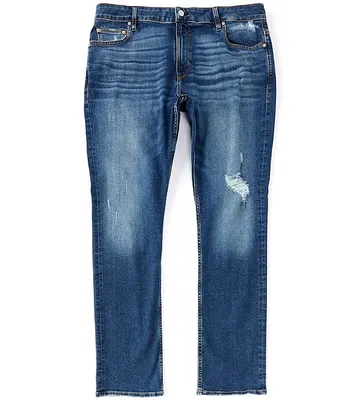 Guess Slim Fit Tapered Destructed Detail Jeans
