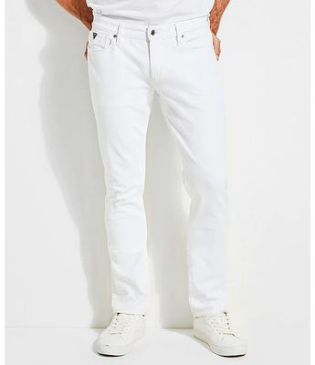 Guess Slim Fit Tapered White Jeans