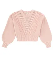 Habitual Big Girls 7-16 Long-Sleeve Tassel-Accented Sweater