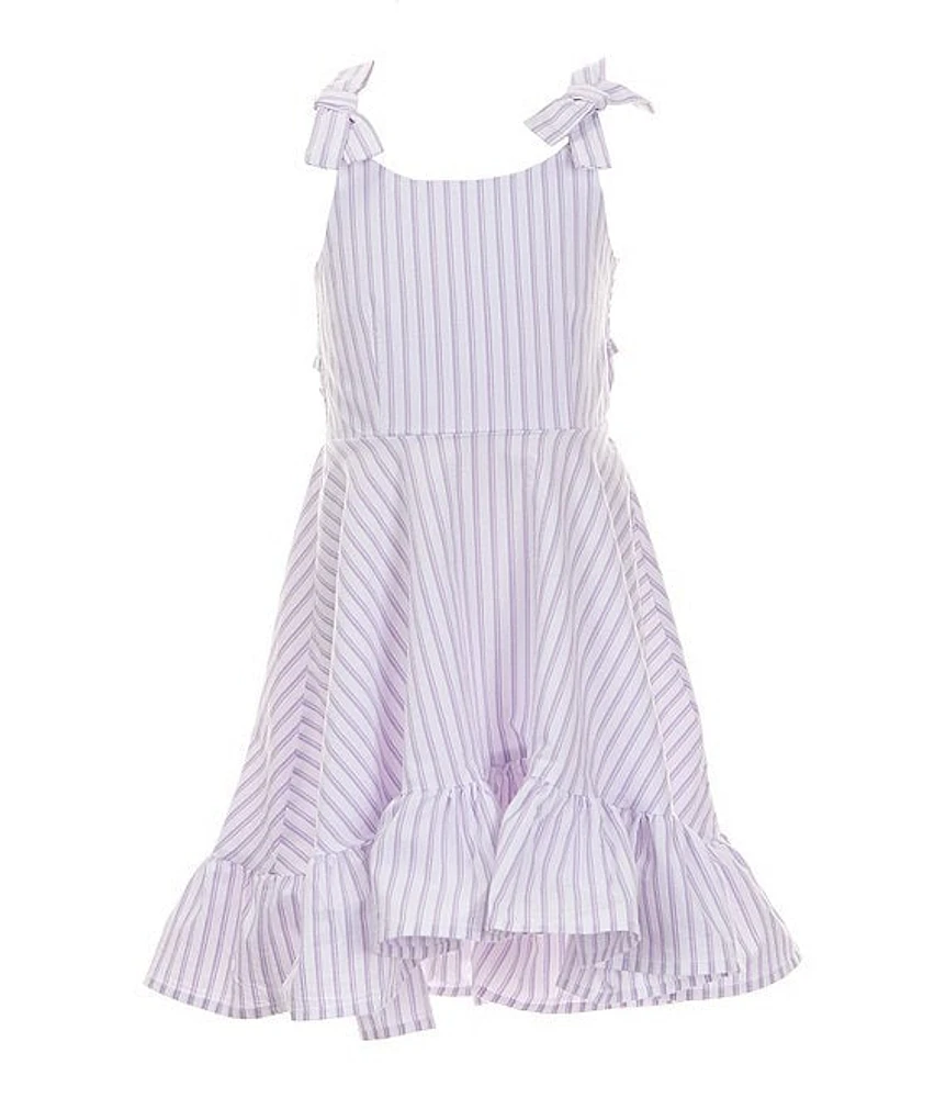 Habitual Little Girls 2T-6 Stripe Ruffle Hi-low Dress