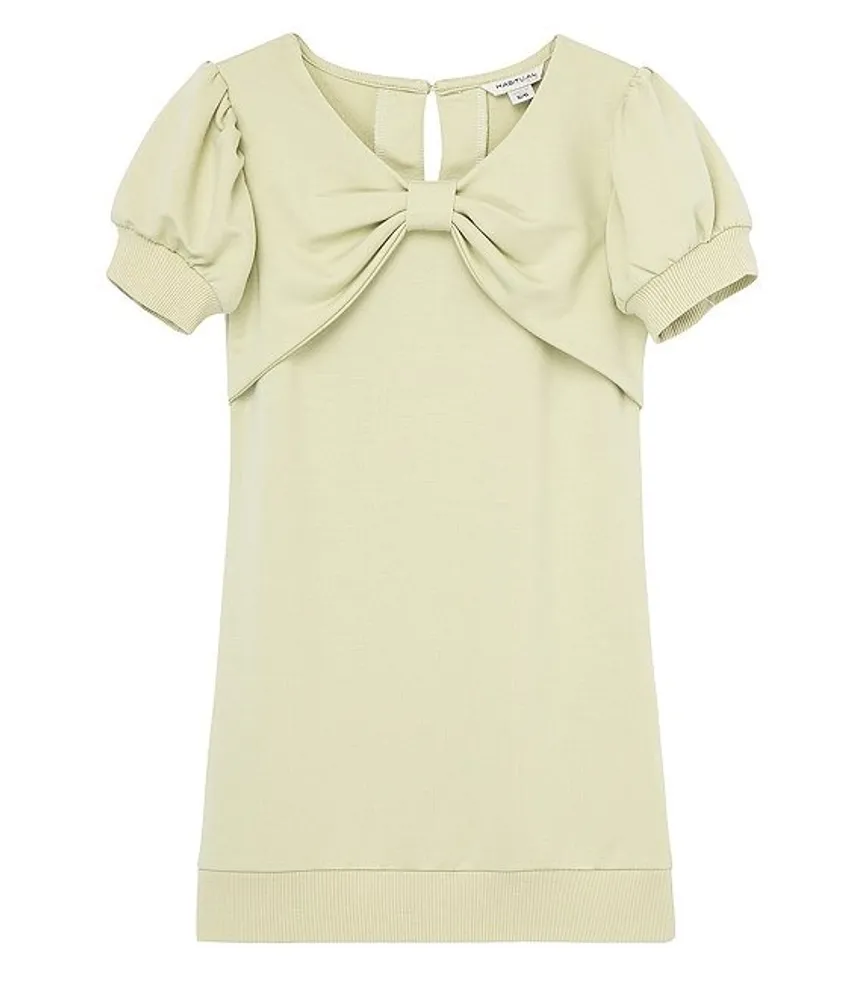 Habitual Little Girls 2T-6X A-line Puff Sleeve Bow Dress