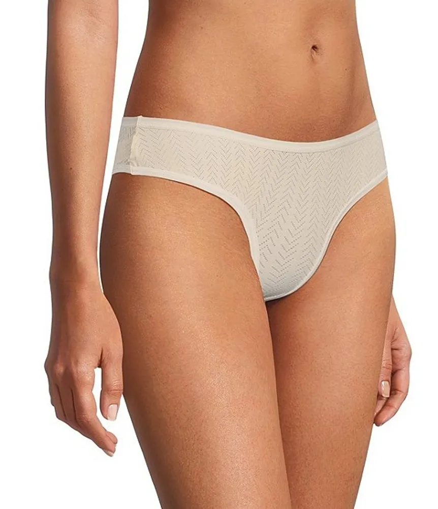 Hanes Originals Ultimate Cotton Stretch Women's Thong Underwear Pack,  3-Pack 45UOBT