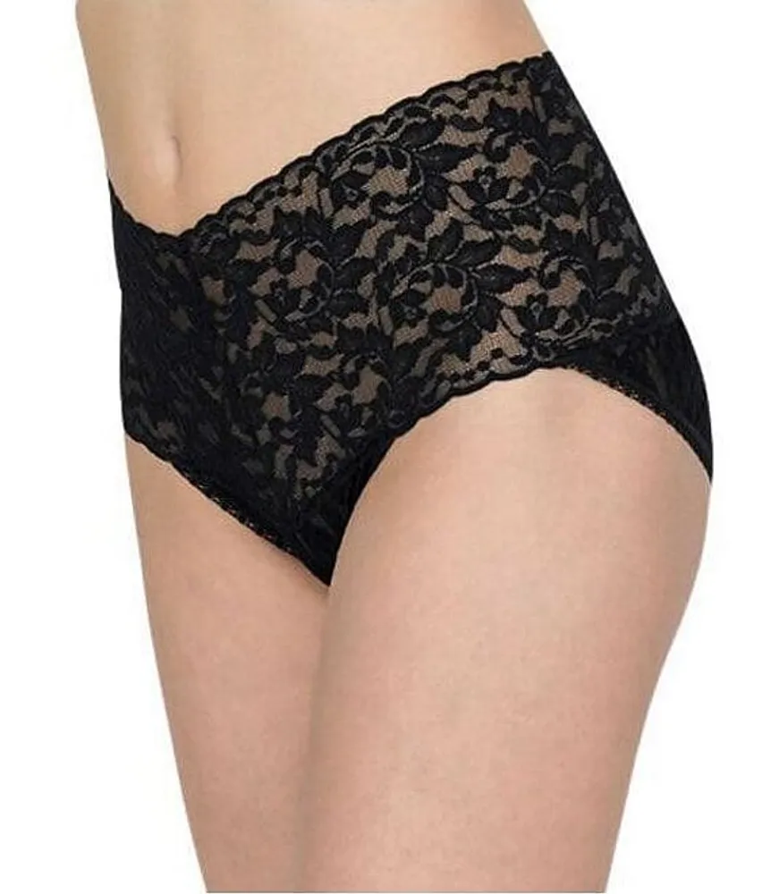 Hanky Panky Women's Daily Lace Cheeky Brief - Large - Black