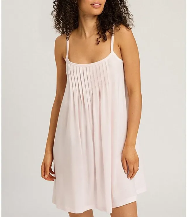 Hanro Juliet Pleat Neck Cotton Nightgown