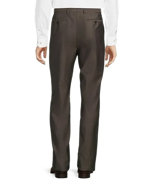 Hart Schaffner Marx Chicago Classic Fit Reverse Pleated Twill Pattern Dress  Pants