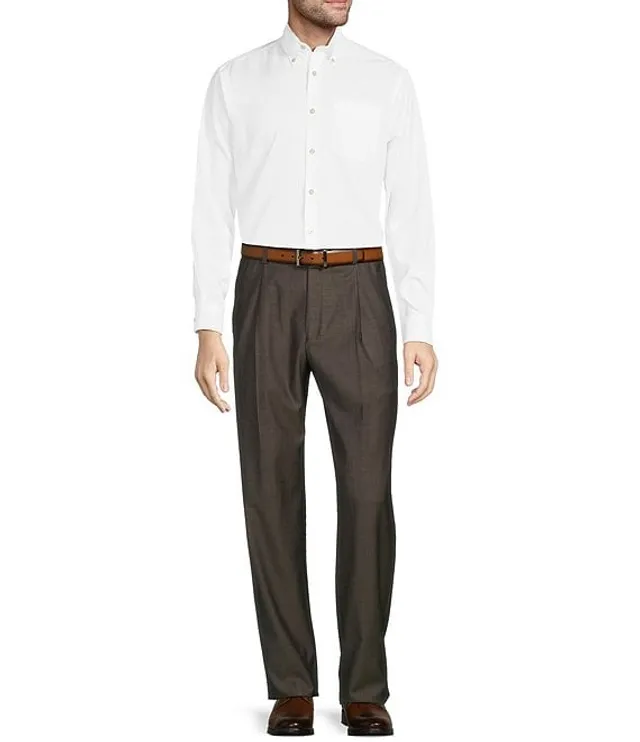 Hart Schaffner Marx Classic Fit Pleated Solid Dress Pants