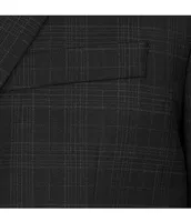 Hart Schaffner Marx Chicago Classic Fit Flat Front Performance Plaid 2-Piece Suit