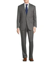 Hart Schaffner Marx Chicago Classic Fit Pleated Performance Windowpane 2-Piece Suit
