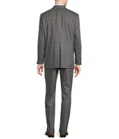 Hart Schaffner Marx Chicago Classic Fit Pleated Performance Windowpane 2-Piece Suit