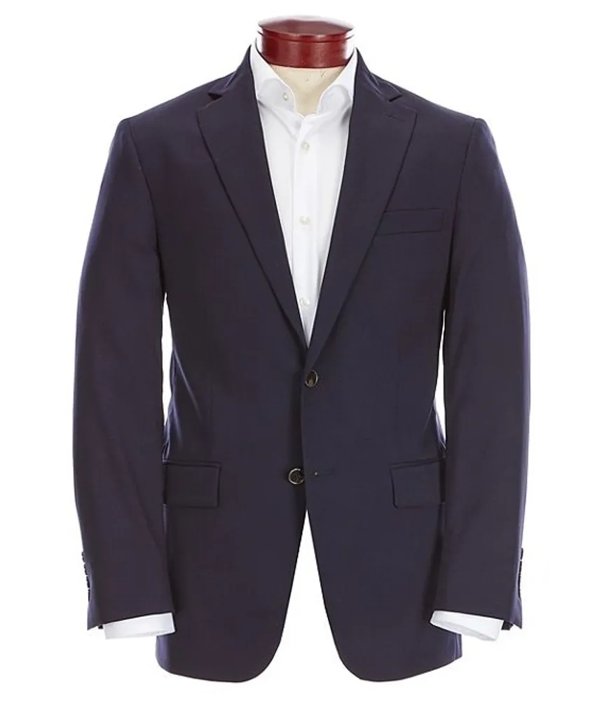 Hart Schaffner Marx Chicago-Fit Flat-Front Ultra-Stretch Blue