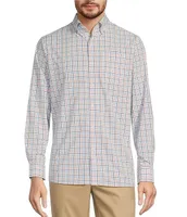 Hart Schaffner Marx Luxury Performance Long Sleeve Button Down Printed Sport Shirt