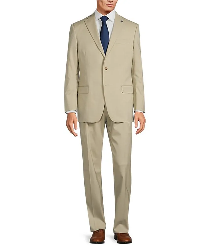 Hart Schaffner Marx Chicago Classic Fit Flat Front Performance 2-Piece Suit