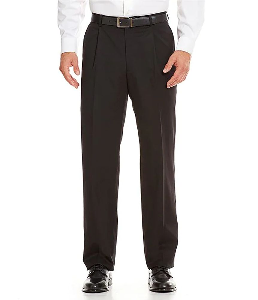 Wool Stretch Windowpane Single Pleat Suit Pants – Paul Fredrick